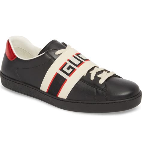 gucci suede shoes with black beige stripe|gucci ace shoes customer service.